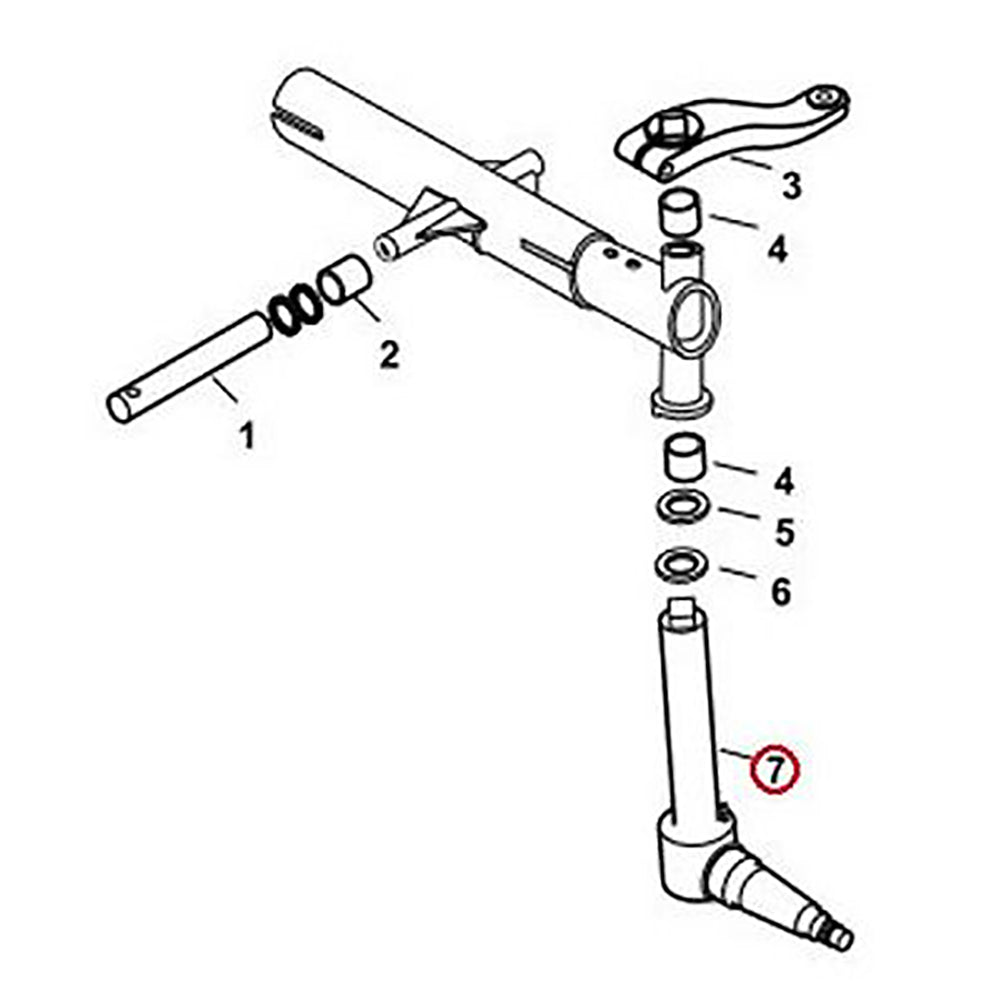 TX10808 Right Hand Spindle Fits Long