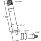 Left Hand Spindle Fits Ford/New Holland 2120 3415 Replaces SBA330302040