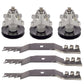 Spindles Blades fits MTD Fits Cub Cadet 50" 918-04126 742-04053 RZT50 RZT-L50 RZ