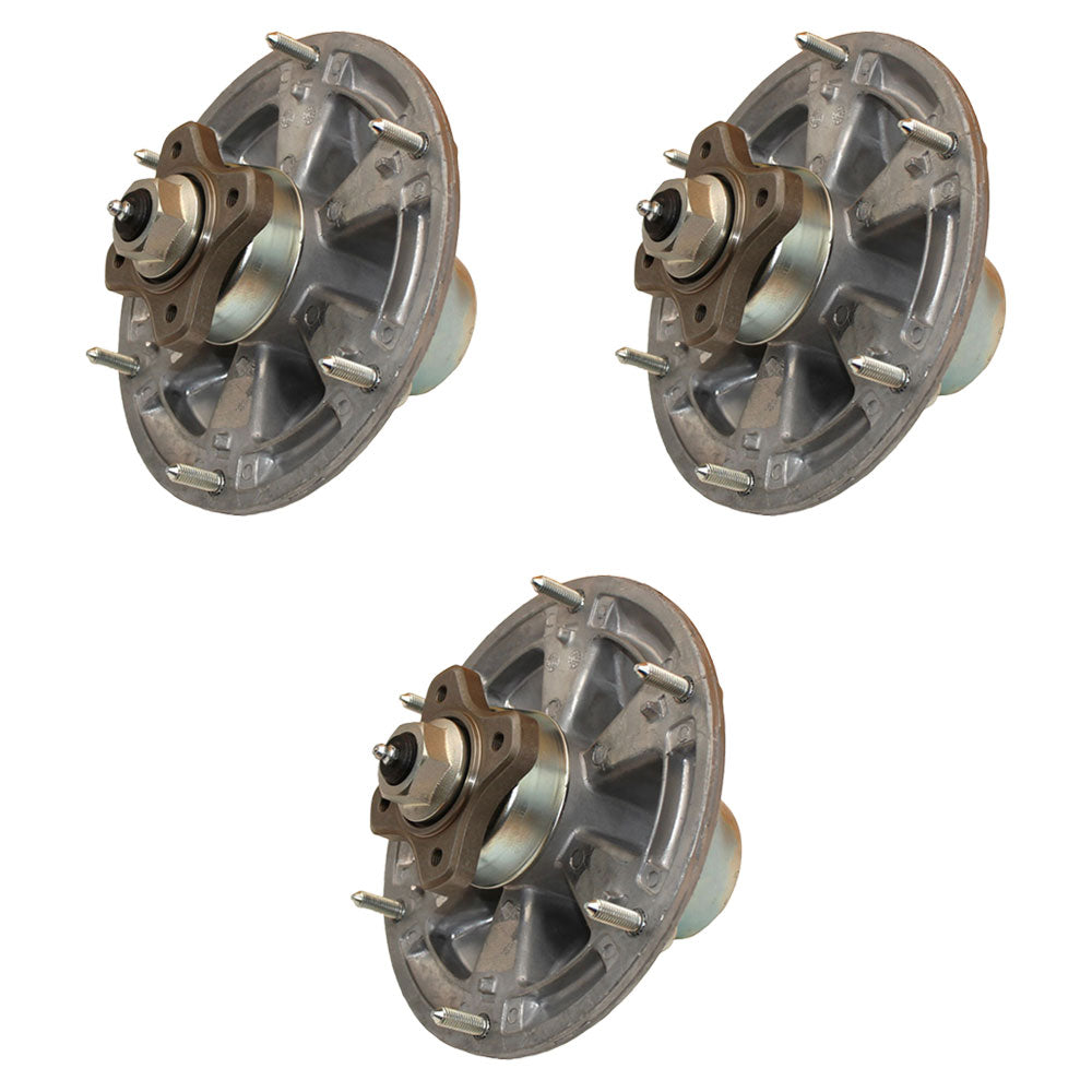 TCA17517 Set of (3) Mower Deck Spindles
 Fits John Deere Z510 Z510A Z520 Z520A