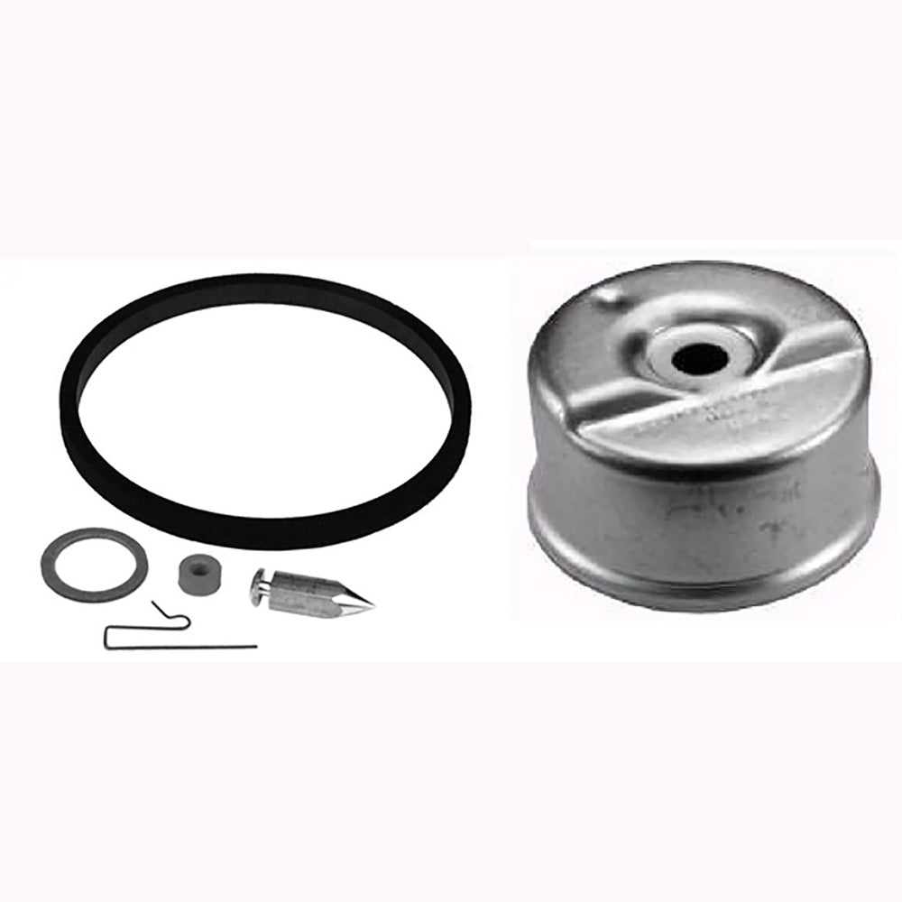 31840 Carburetor Rebuild Kit & Carburetor Bowl Fits Tecumseh Float Style