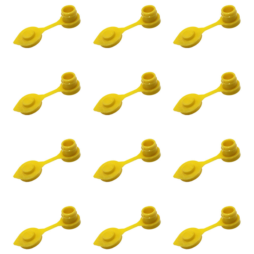 Qty 12: Gas Can Vent Caps (Yellow)  Fits Universal Products