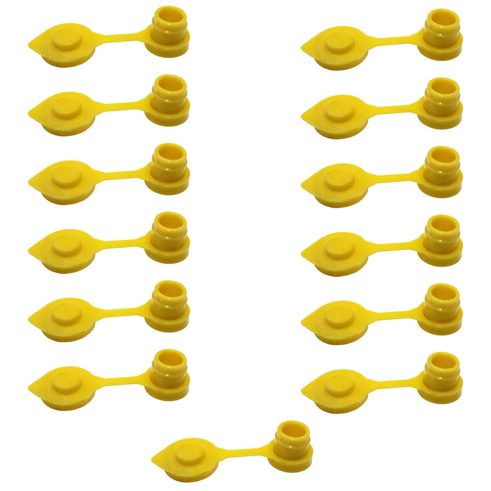 Set of 13 New Gas Can Vent Caps (Yellow) Heavy Duty MYC-Y-VENT13 for Gas Diesel