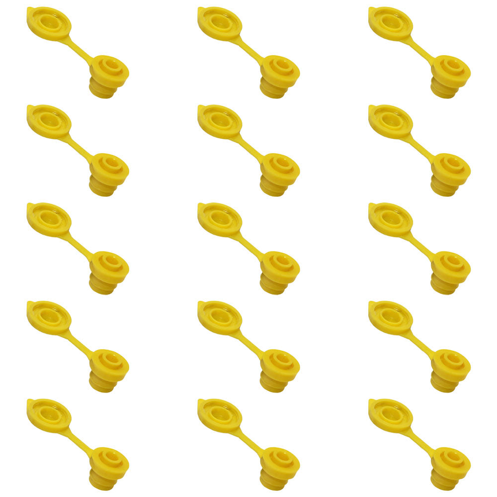 FSG80-0132_x15 Qty 15: Gas Can Vent Cap (Yellow)  Fits Universal Products