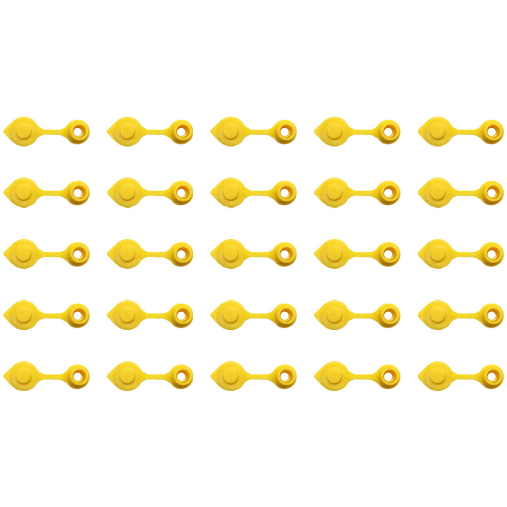Set of 25 New Gas Can Vent Caps (Yellow) Heavy Duty MYC-Y-VENT for Gas Diesel