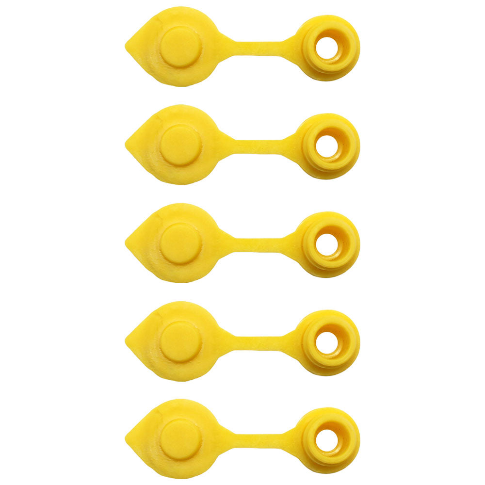 Qty 5: Gas Can Vent Caps (Yellow)  Fits Universal Products