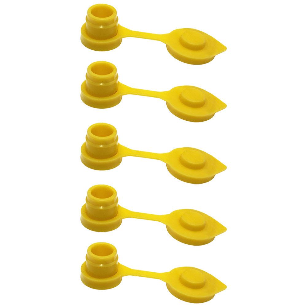 5 Yellow Vent Caps Gas Can Vents Heavy Duty - Fix Your Can-Easy Install 5 Gallon