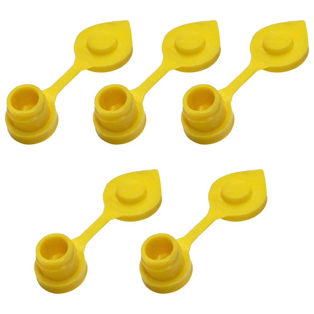 5 Yellow Fuel Gas Can Jug Vent Cap Blitz Wedco Scepter Essence Midwest Eagle