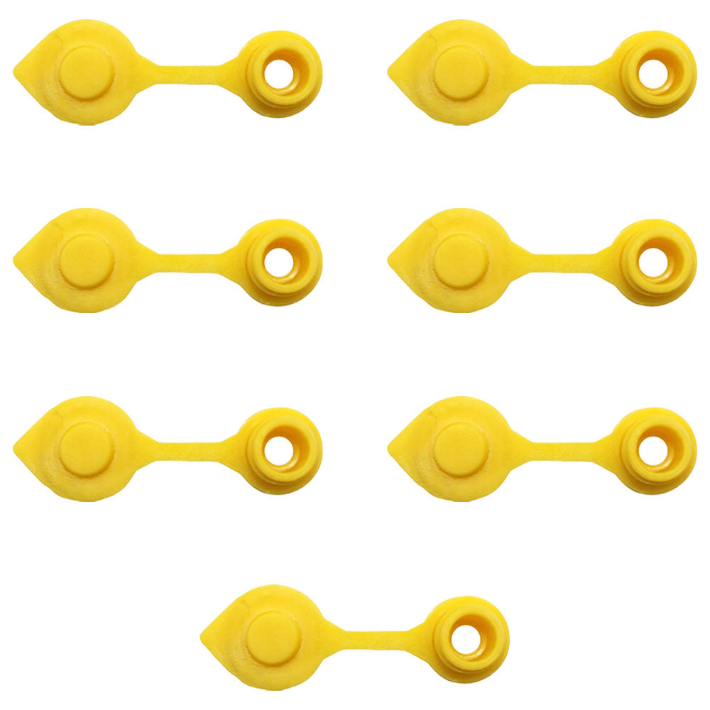 Set of 7 New Gas Can Vent Caps (Yellow) Heavy Duty MYC-Y-VENT for Gas Diesel