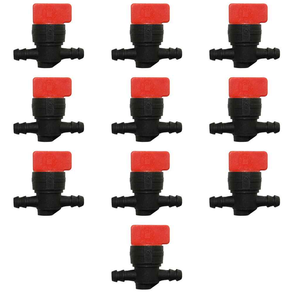 Qty 10: 1/4" In-Line Fuel Shut Off Valve  Fits Briggs & Stratton Replaces 491860