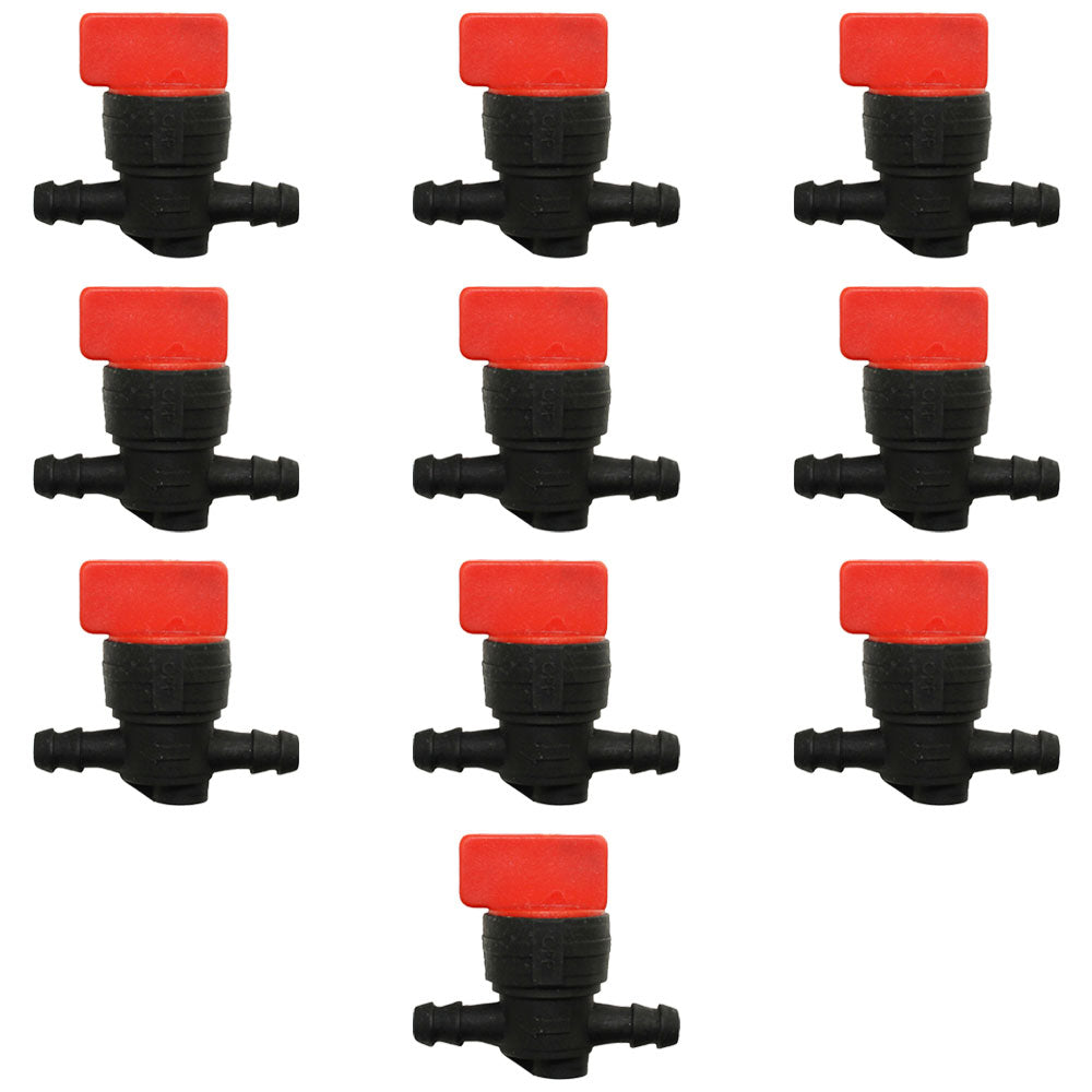 Qty 10: 1/4" In-Line Fuel Shut Off Valve
 Fits John Deere Replaces AM107340