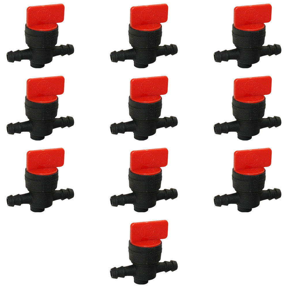 Qty 10: 1/4" In-Line Fuel Shut Off Valve
 Fits John Deere Replaces AM107340