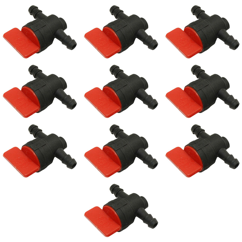 Qty 10: 1/4" In-Line Fuel Shut Off Valve  Fits Briggs & Stratton Replaces 491860