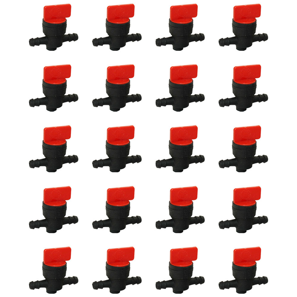 Qty 20: In-Line Fuel Shut Off Valve 1/4" 
 Fits Exmark Replaces 1-603770