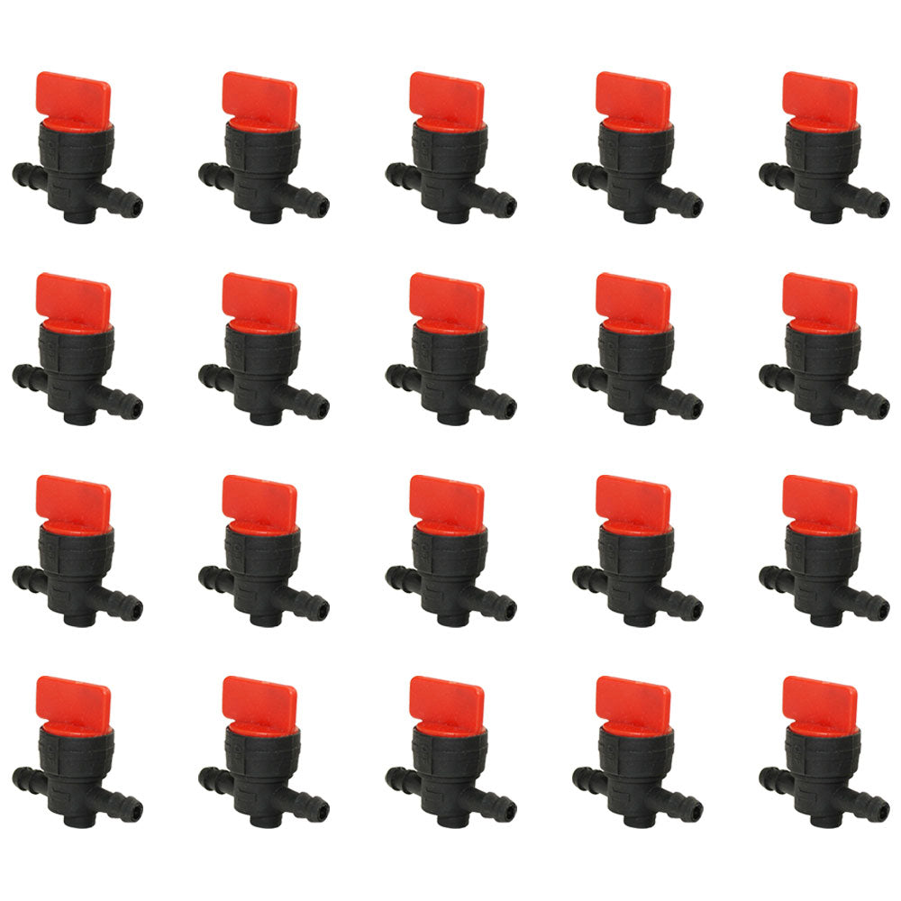Qty 20: In-Line Fuel Shut Off Valve 1/4" 
 Fits Toro Replaces 1-603770