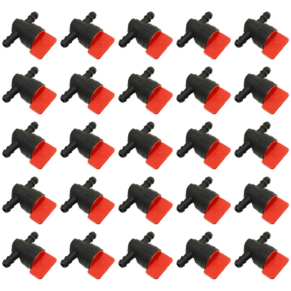 Qty 25: 1/4" In-Line Fuel Shut Off Valve Fits Briggs & Stratton Replaces 491860