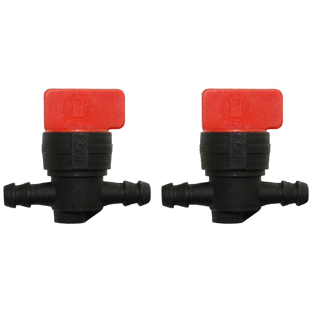 Qty: 2 In-Line Fuel Shut Off Valve 1/4" 
 Fits John Deere Replaces AM107340