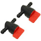 Qty: 2 In-Line Fuel Shut Off Valve 1/4" 
 Fits Snapper Replaces 2-4507