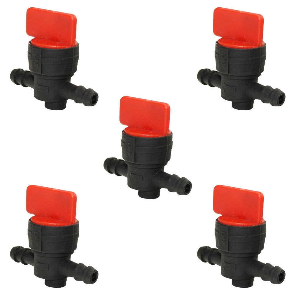 Qty: 5 In-Line Fuel Shut Off Valve 1/4" 
 Fits Snapper Replaces 2-4507