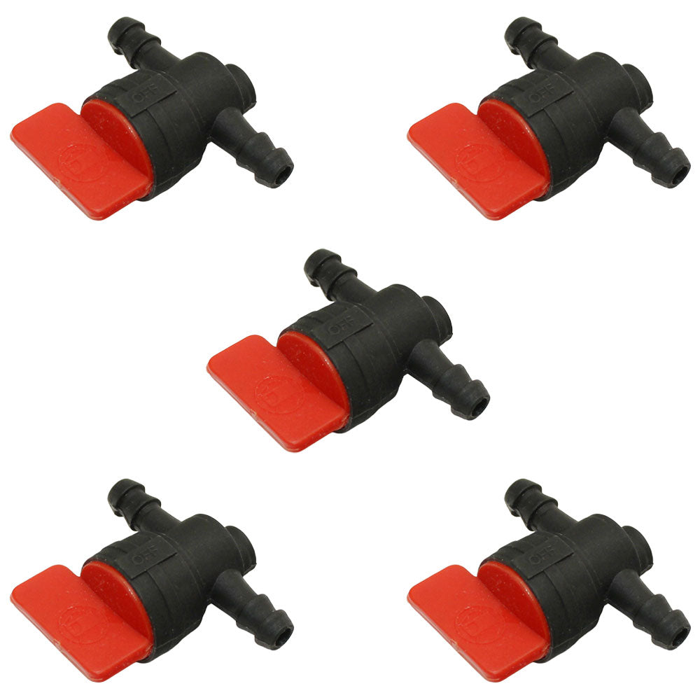 Qty:5  1/4" In-Line Fuel Shut Off Valve
 Fits Briggs & Stratton Replaces 491860