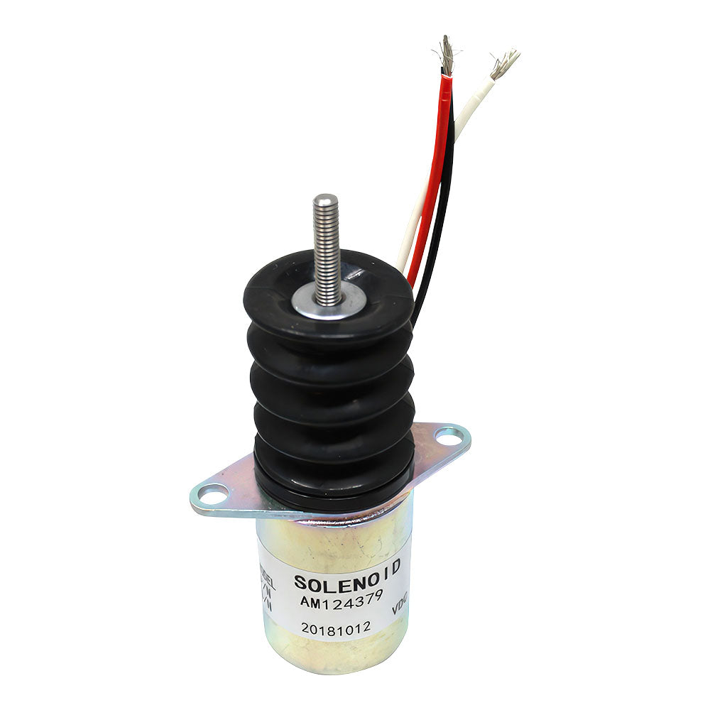 AM124379 Fuel Shut-off Solenoid Fits John Deere F915 F925 F935 415 455 Fits JD M