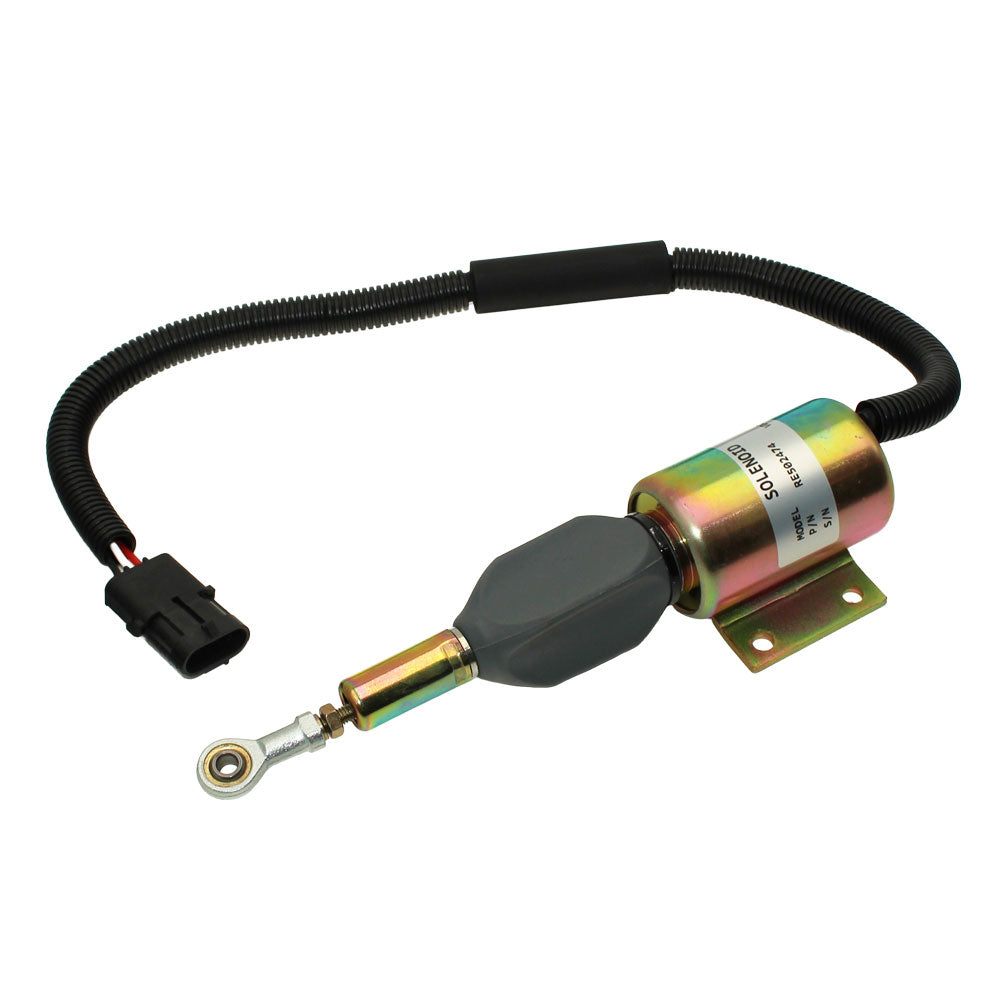RE502474-24 Fuel Shut-off Solenoid (24 Volt) Fits John Deere