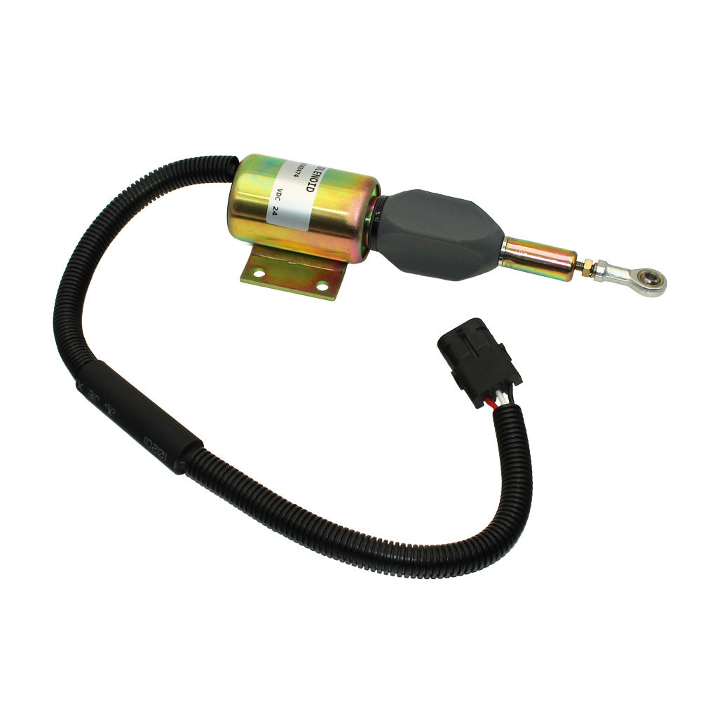 RE502474-24 Fuel Shut-off Solenoid (24 Volt) Fits John Deere