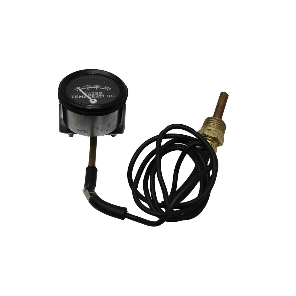 NJD1718 Water Temperature Gauge, Black Face, 48" Lead - Fits John Deere