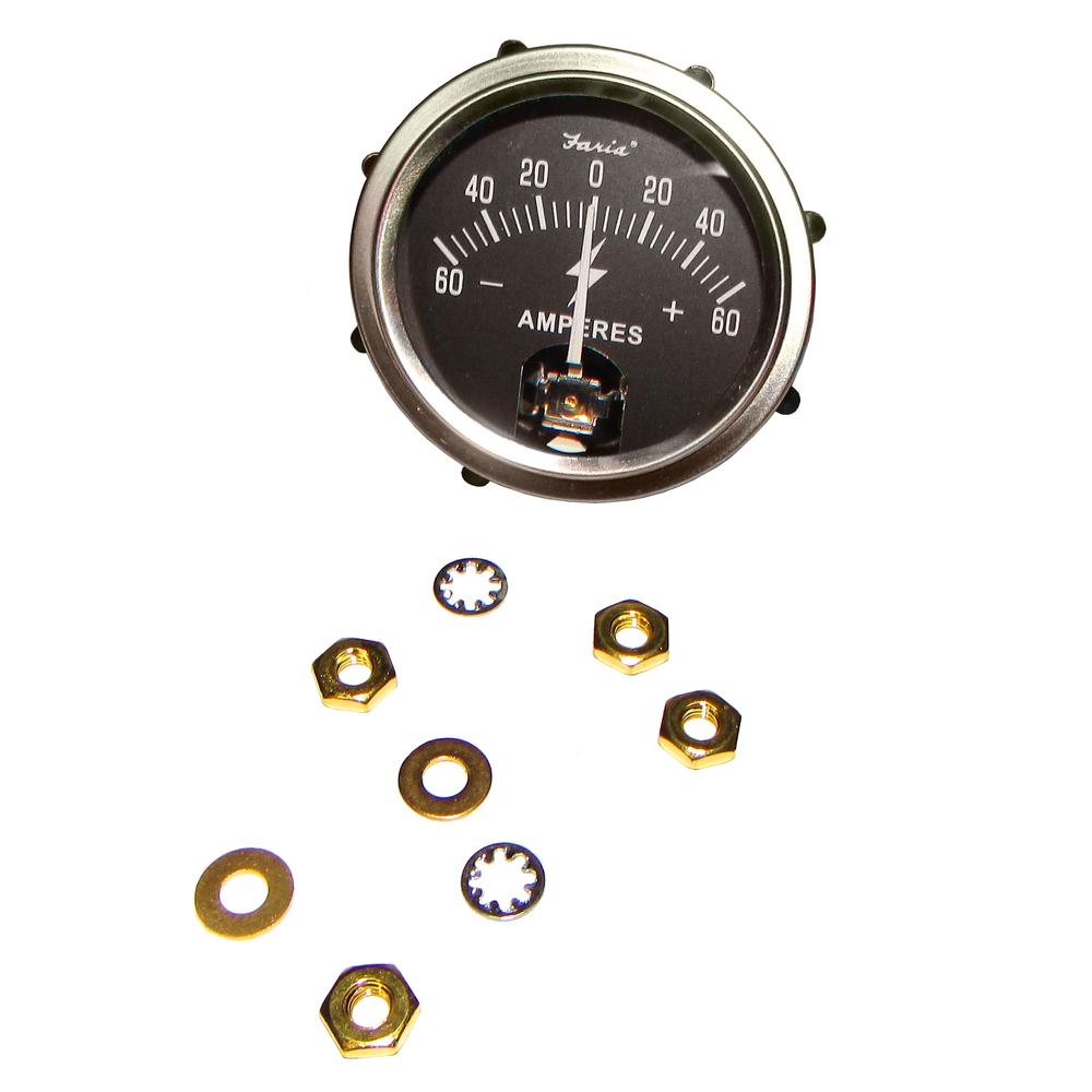 Ammeter (Amp) Gauge 60-0-60 Fits Case Replaces A55699