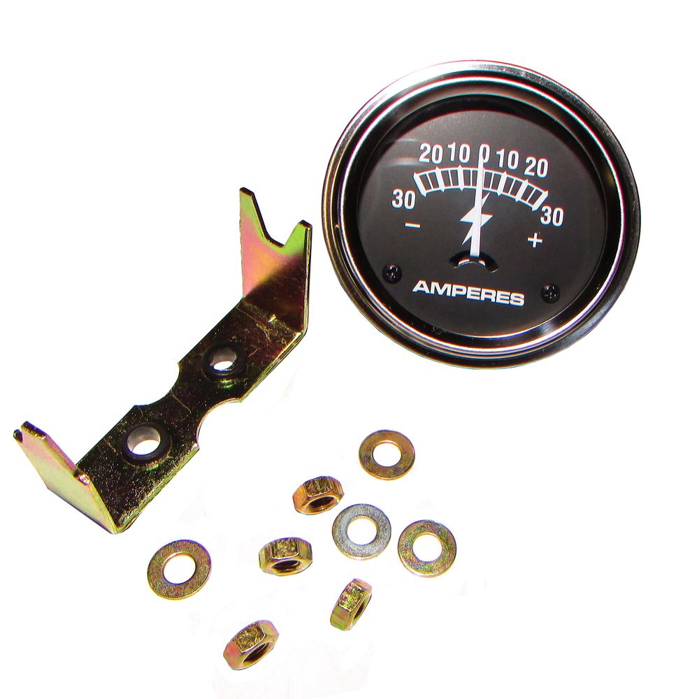70254407-GAUGE Chrome Amp Meter (30-0-30) Fits Allis Chalmers