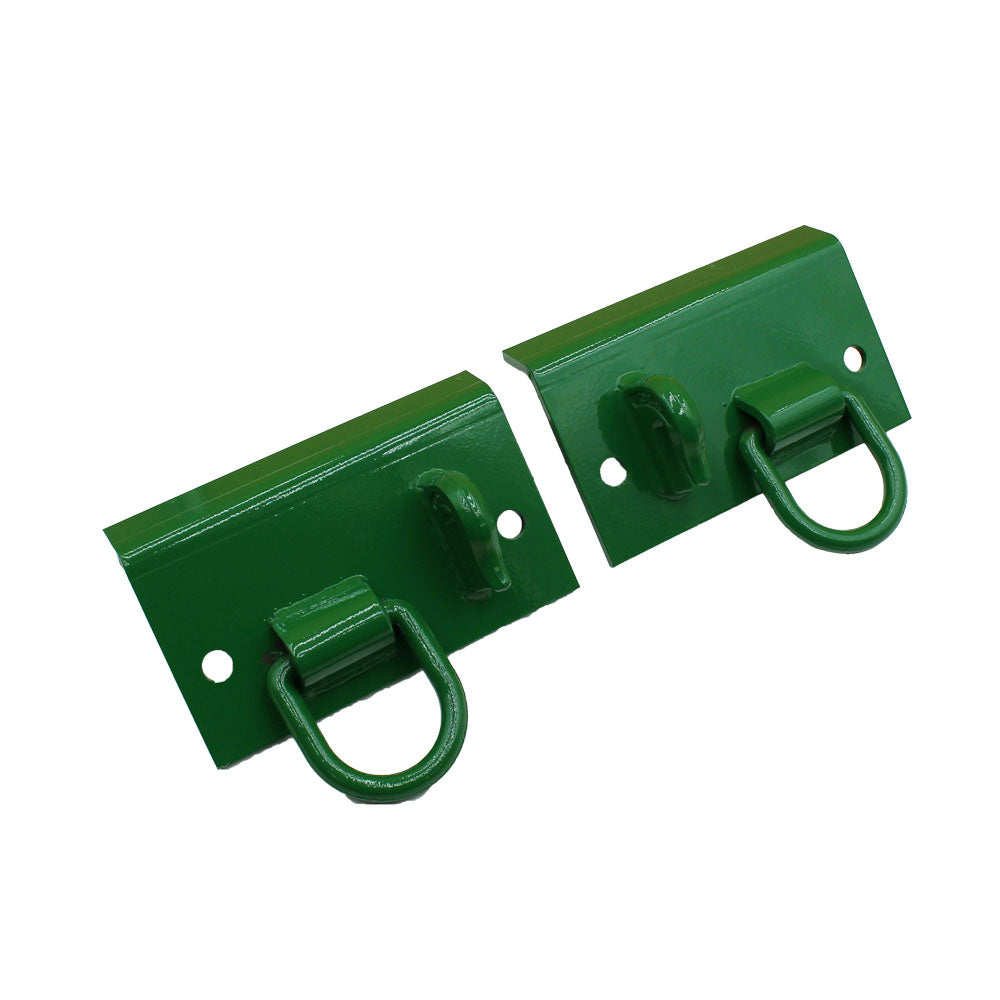 Bolt on Grab Hooks with D-rings and Hitch Receiver Fits John Deere