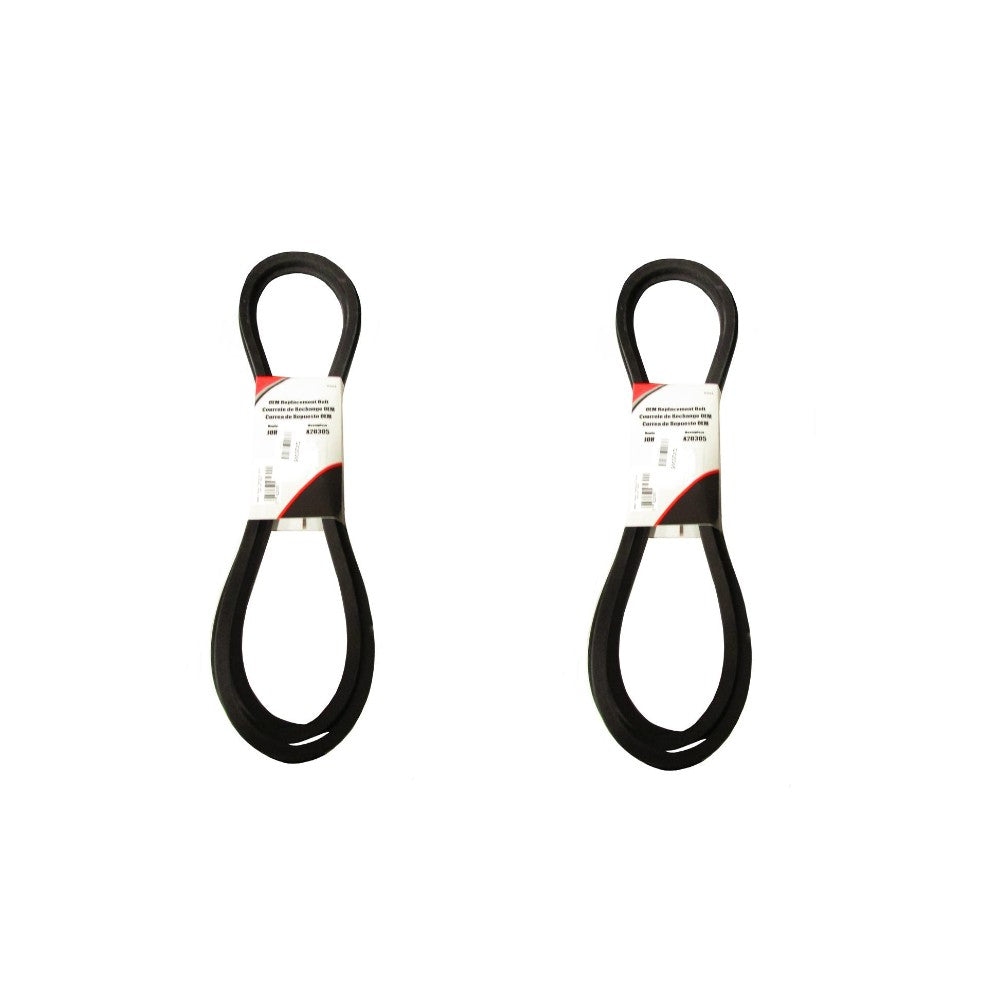For Sabre Mowers 1642HS 1742HS 48" Deck Platform Drive Belts GY20571 Set (2)