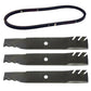 AM137757 3 Blades & Belt
 Fits John Deere D140 D150 D160 E150 E160 E170 LA130