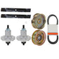 Mower Deck Rebuild Kit Fits John Deere D110 100 Series Spindles Blades (114)