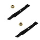 2 Deck Blade w/Lock Nut Fits John Deere S100 S110 S120 100 Series 42" Tractor
