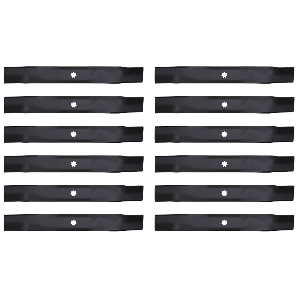 Qty. 12: Lawn Mower Blades Fits John Deere Replaces AM137327