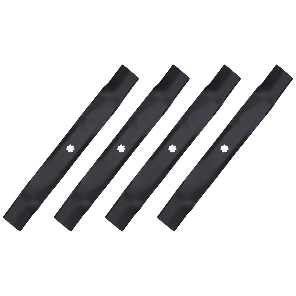 AM137327 Qty. 4: Lawn Mower Blades Fits John Deere 102 105 107S 115 125 135 D100