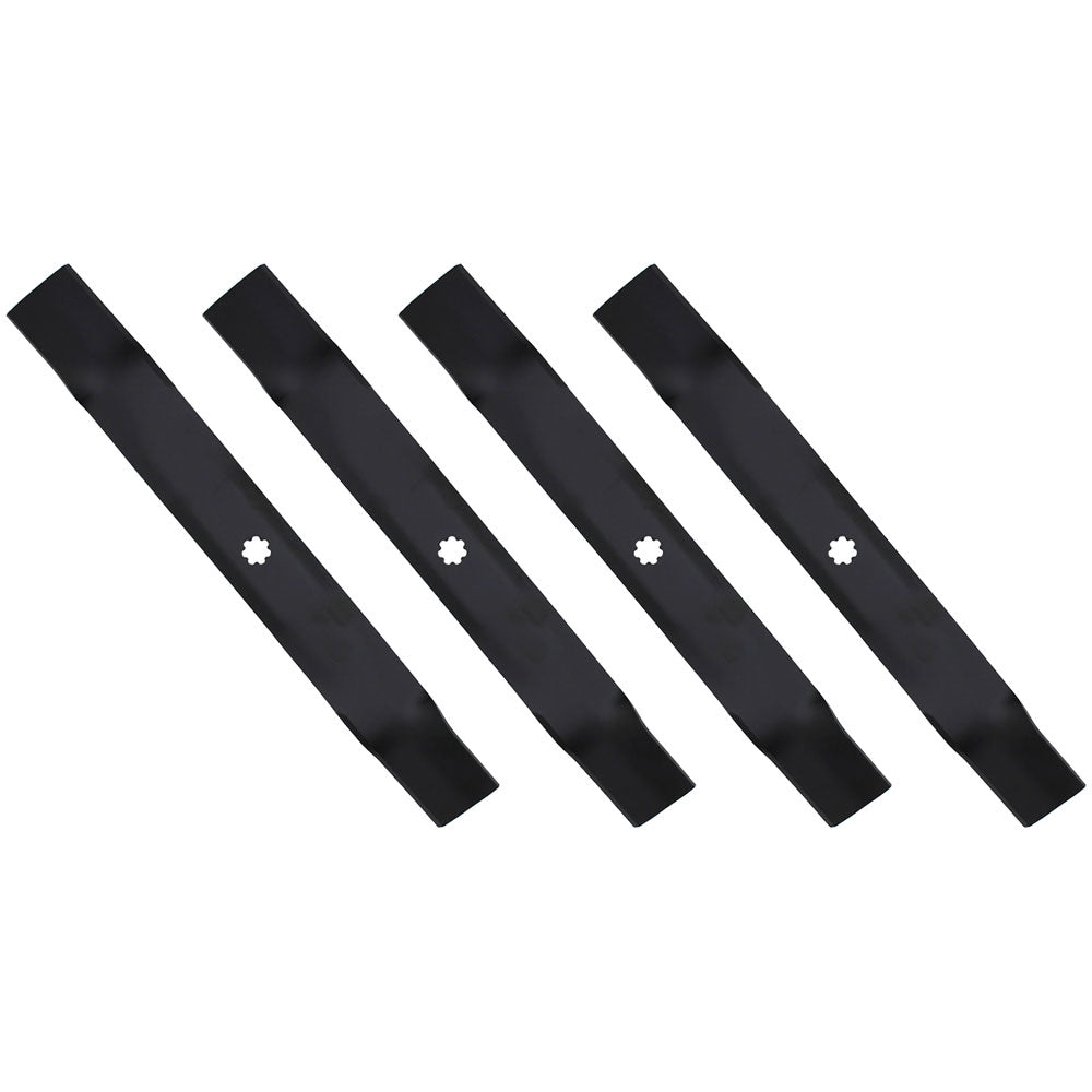 AM137327 Qty. 4: Lawn Mower Blades Fits John Deere 102 105 107S 115 125 135 D100