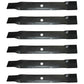 AM137327 Qty. 6: Lawn Mower Blades Fits John Deere 102 105 107S 115 125 135 D100