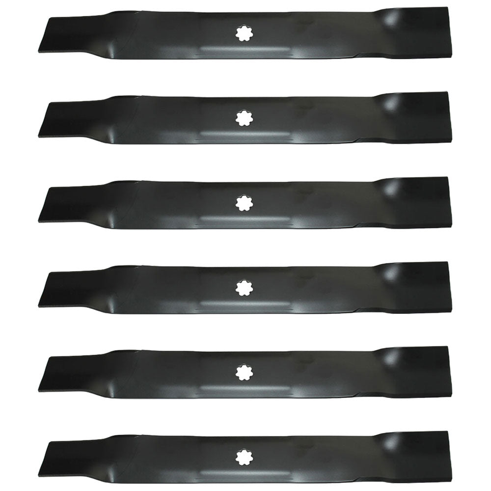 AM137327 Qty. 6: Lawn Mower Blades Fits John Deere 102 105 107S 115 125 135 D100