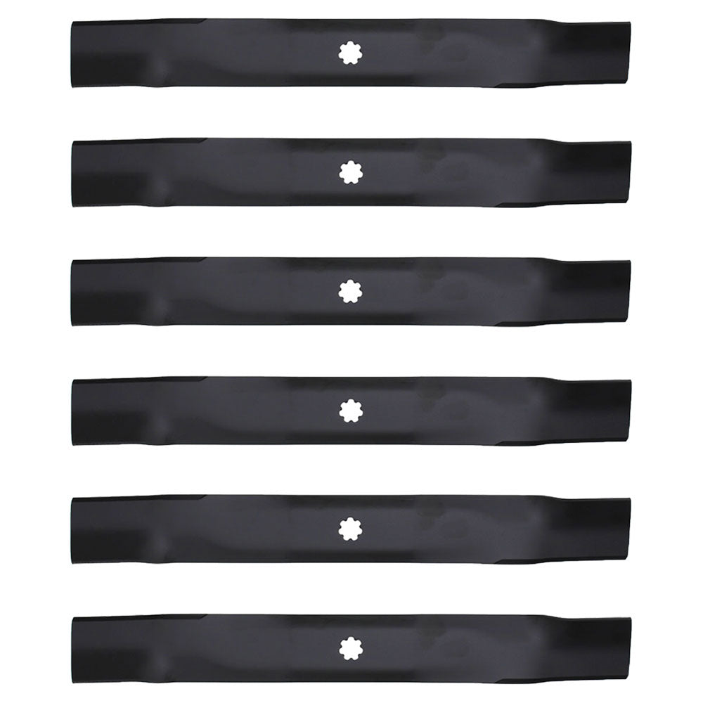 AM137327 Qty. 6: Lawn Mower Blades Fits John Deere 102 105 107S 115 125 135 D100
