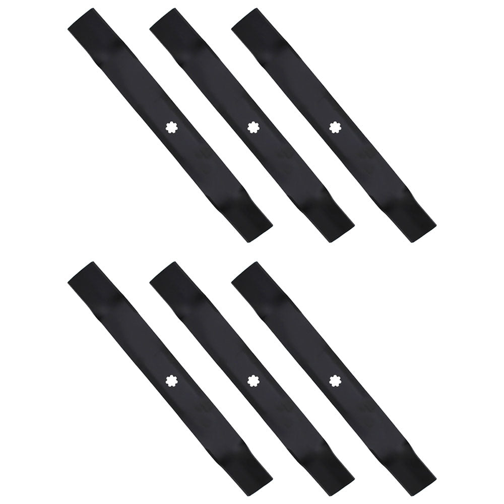 AM137327 Qty. 6: Lawn Mower Blades Fits John Deere 102 105 107S 115 125 135 D100