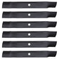 AM137327 Qty. 6: Lawn Mower Blades Fits John Deere 102 105 107S 115 125 135 D100