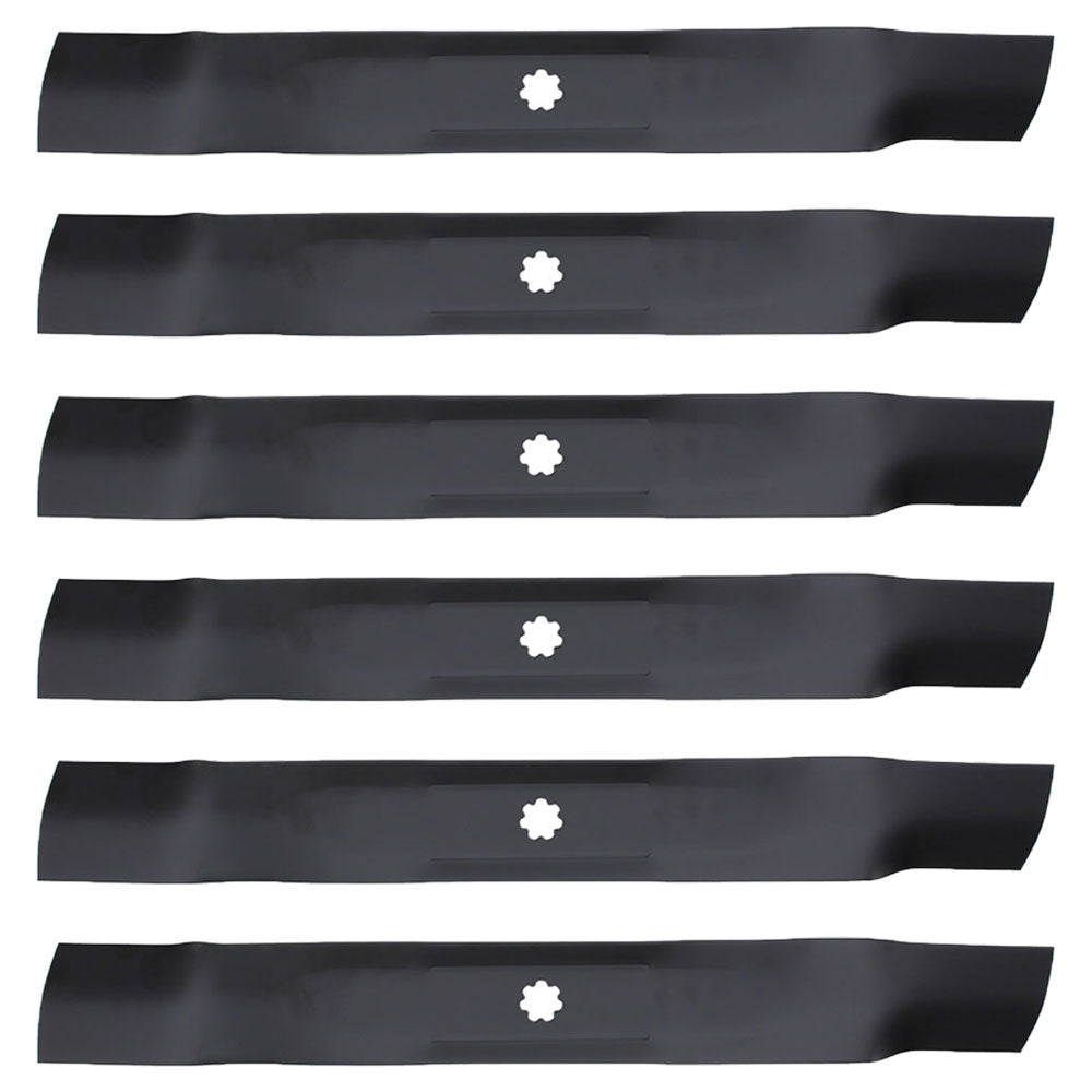 AM137327 Qty. 6: Lawn Mower Blades Fits John Deere 102 105 107S 115 125 135 D100