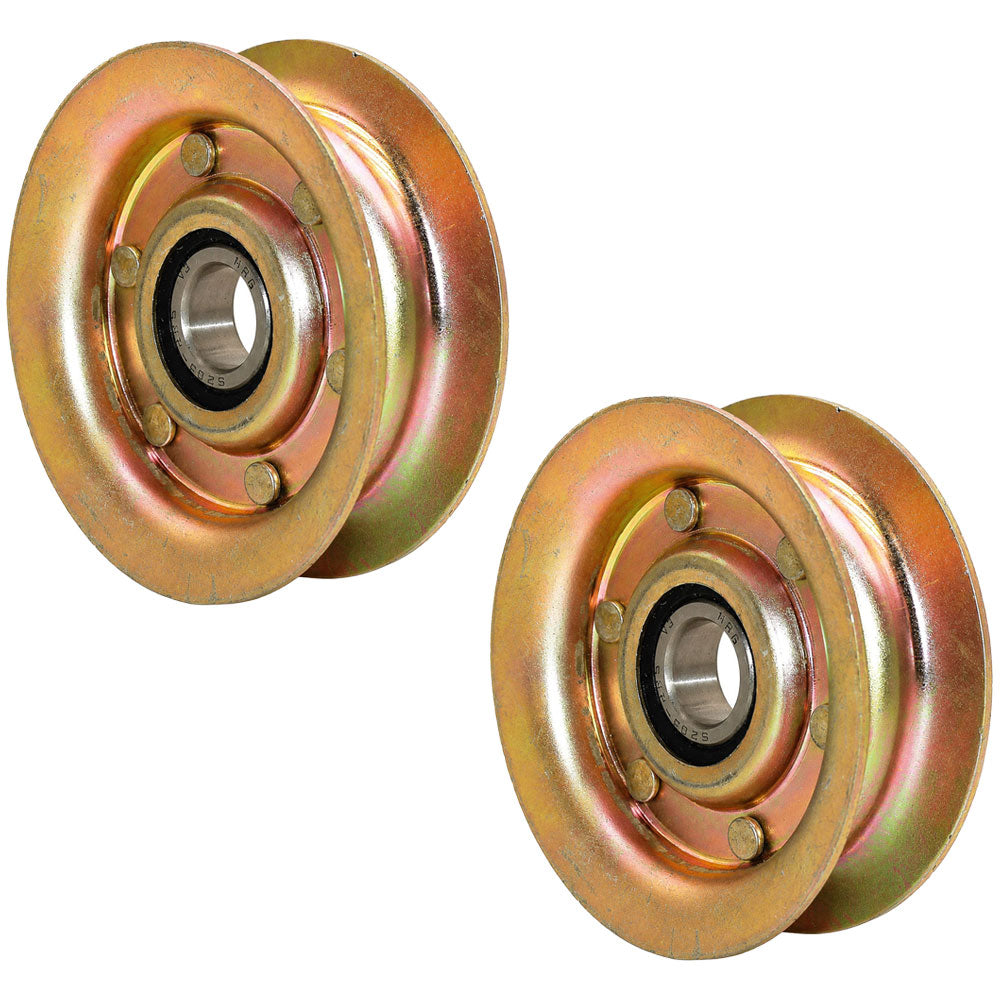 GY20067 Qty 2: Flat Idler Pulley Fits John Deere 108 108-17HS 125 14.542GS 155C
