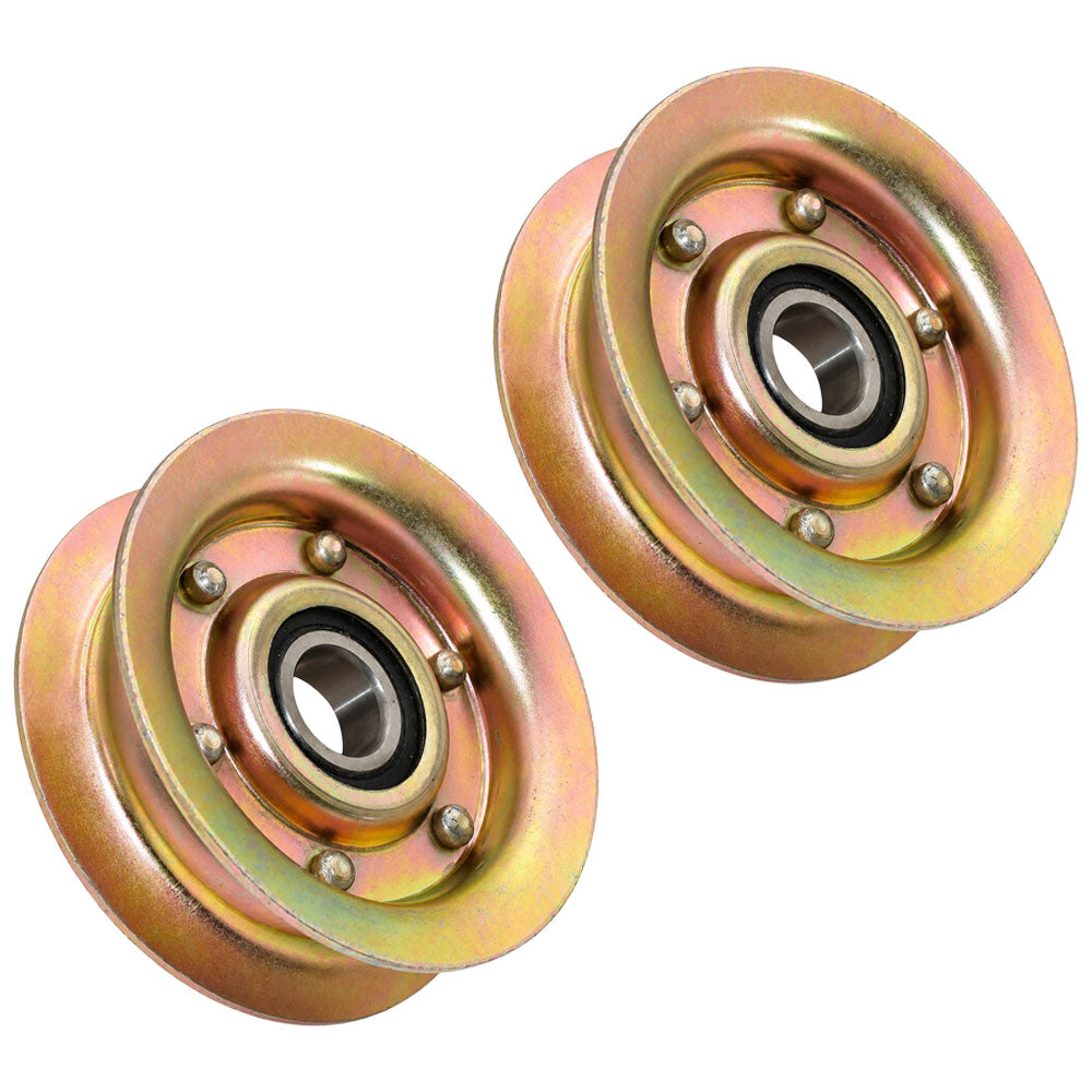 GY20067 Qty 2: Flat Idler Pulley Fits John Deere 108 108-17HS 125 14.542GS 155C