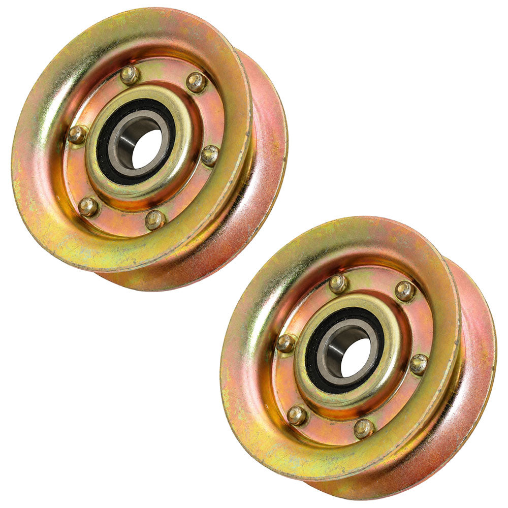 GY20067 Qty 2: Flat Idler Pulley Fits John Deere 108 108-17HS 125 14.542GS 155C