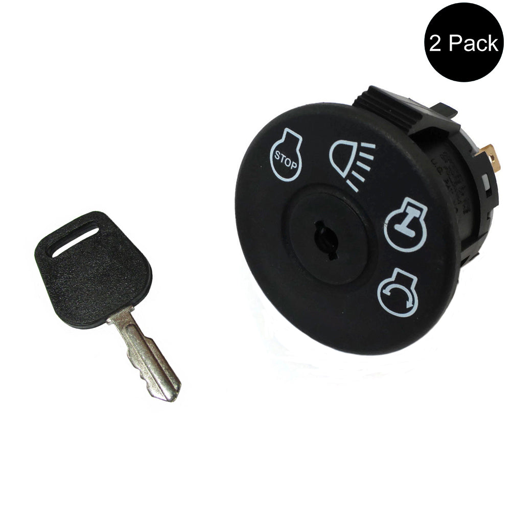 (Pack of 2) Starter Switch with Key Fits AYP 163968, 175442, 175566 Lawn Mower