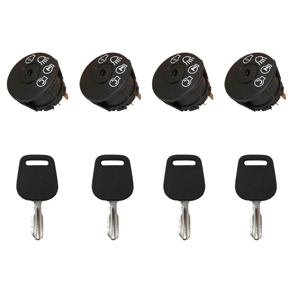 725-1741 Qty 4: Ignition Switches with Keys Fits Cub Cadet 1170 1180 1212 1515