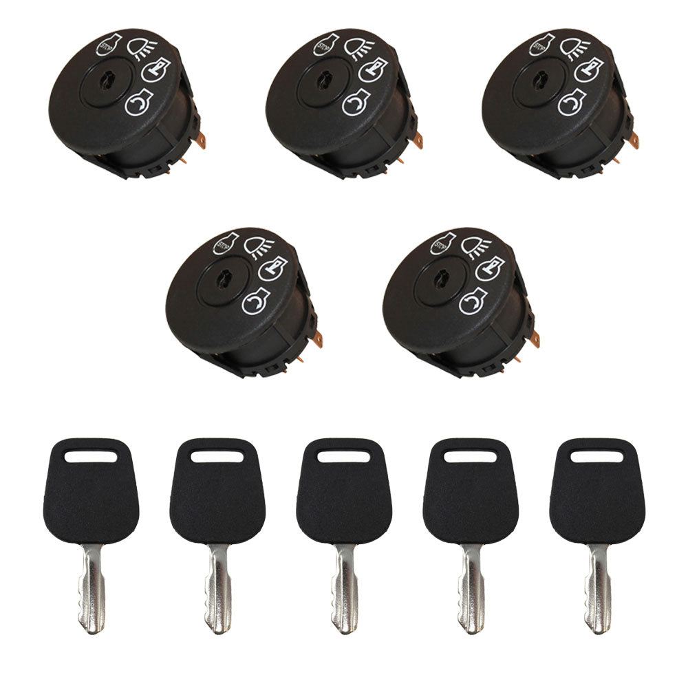 Qty 5: Ignition Switches with Keys Fits Murray Replaces 1714054SM